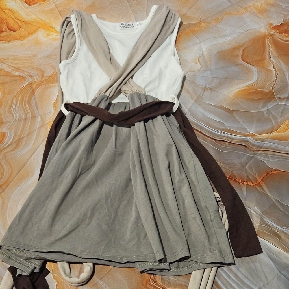 Presley Couture Star Wars Rey Inspired Dress Girls Size 9/10 Costume